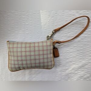 Coach Wristlet Y2K Aesthetic‎ Plaid Small Wallet *Fair Condition*